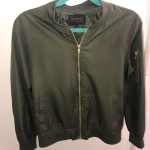 Olive Green Bomber Jacket